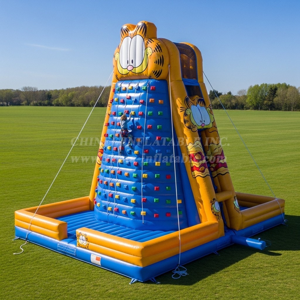 T11-4205 Garfield Theme Inflatable Climbing Wall