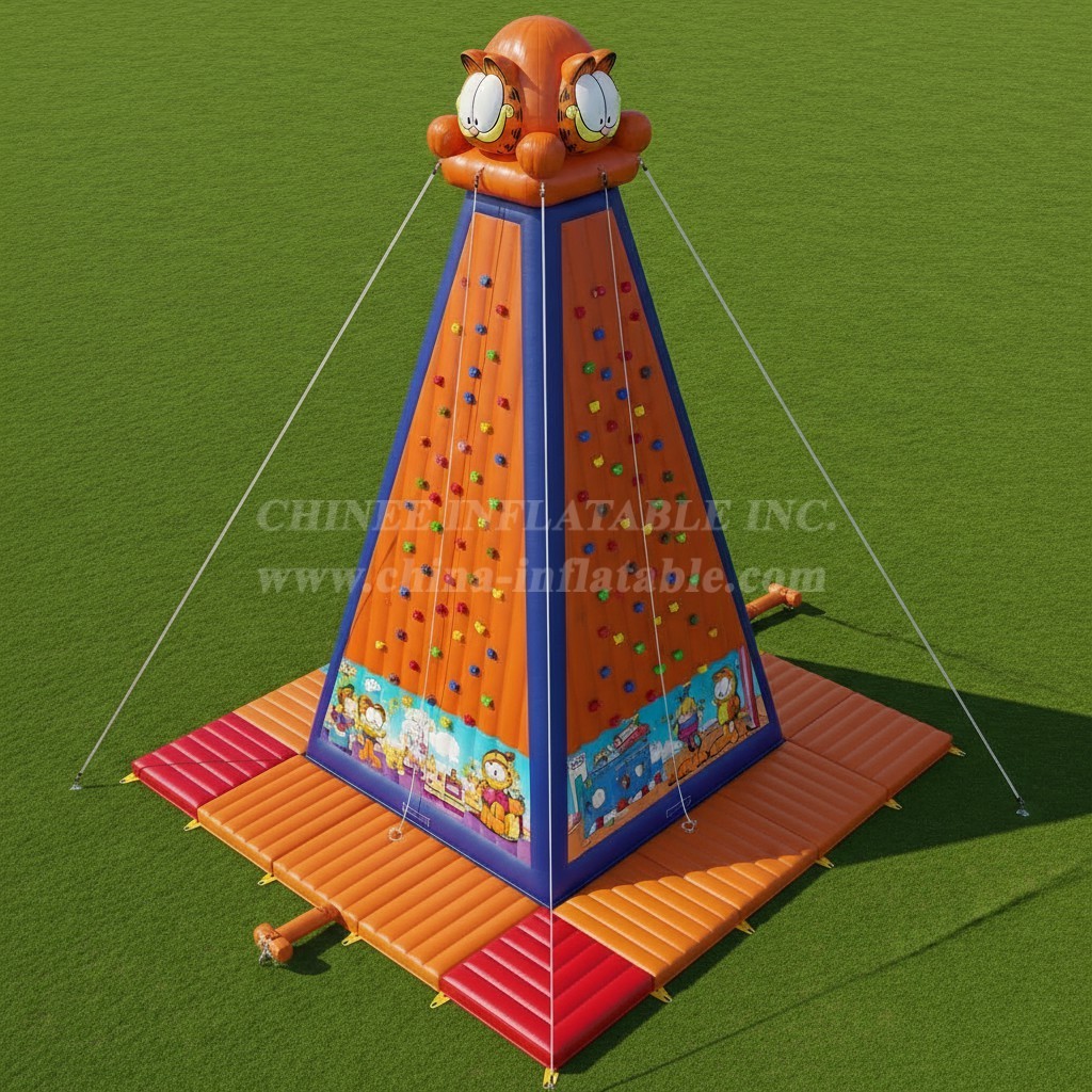 T11-4206 Garfield Theme Inflatable Climbing Wall