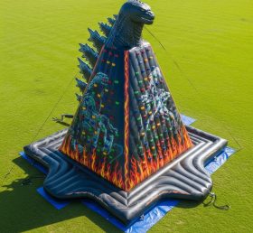 T11-4213 Godzilla Theme Inflatable Climbing Wall