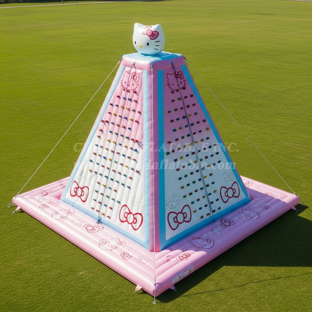 T11-4222 Hello Kitty Theme Inflatable Climbing Wall