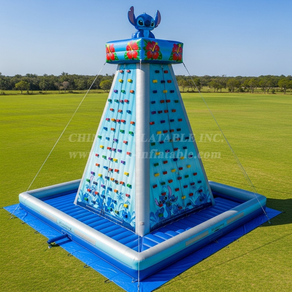 T11-4236 Lilo & Stitch Theme Inflatable Climbing Wall