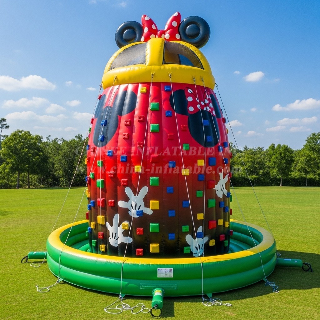 T11-4260 Mickey & Minnie Theme Inflatable Climbing Wall