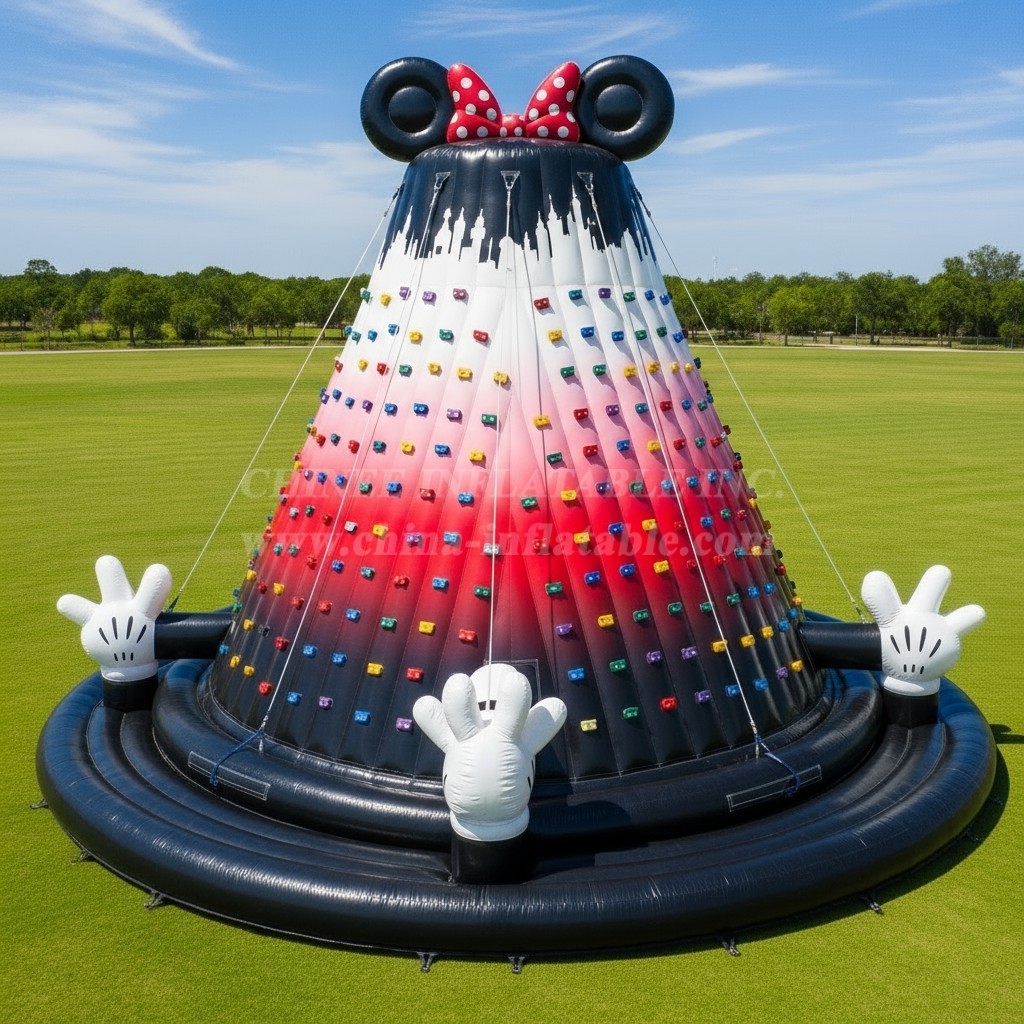 T11-4262 Mickey & Minnie Theme Inflatable Climbing Wall