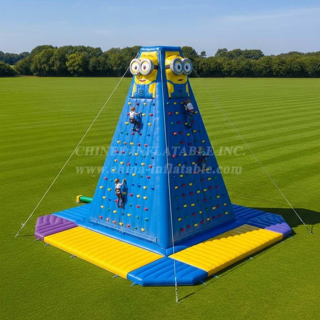 T11-4276 Minions Theme Inflatable Climbing Wall