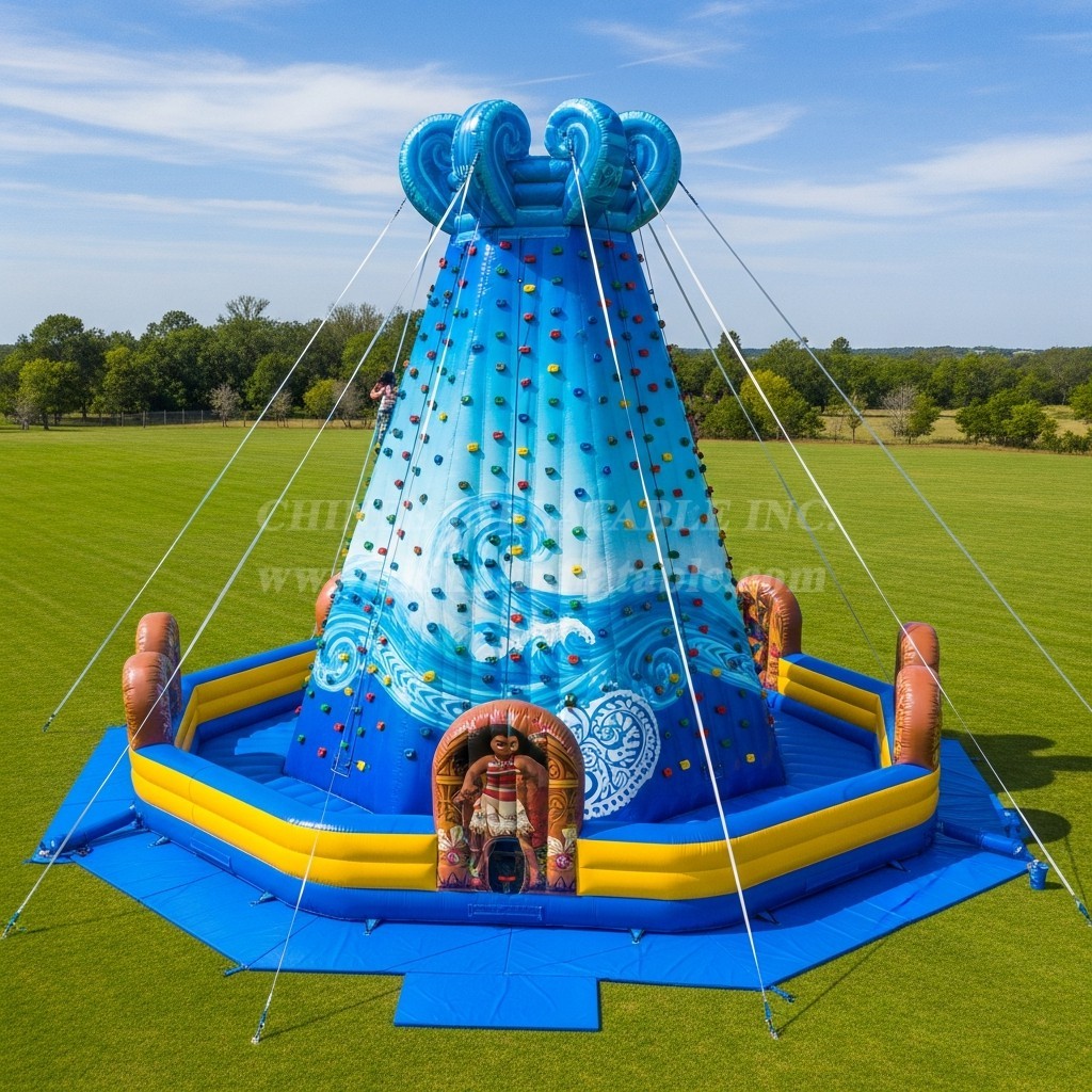 T11-4287 Moana Theme Inflatable Climbing Wall