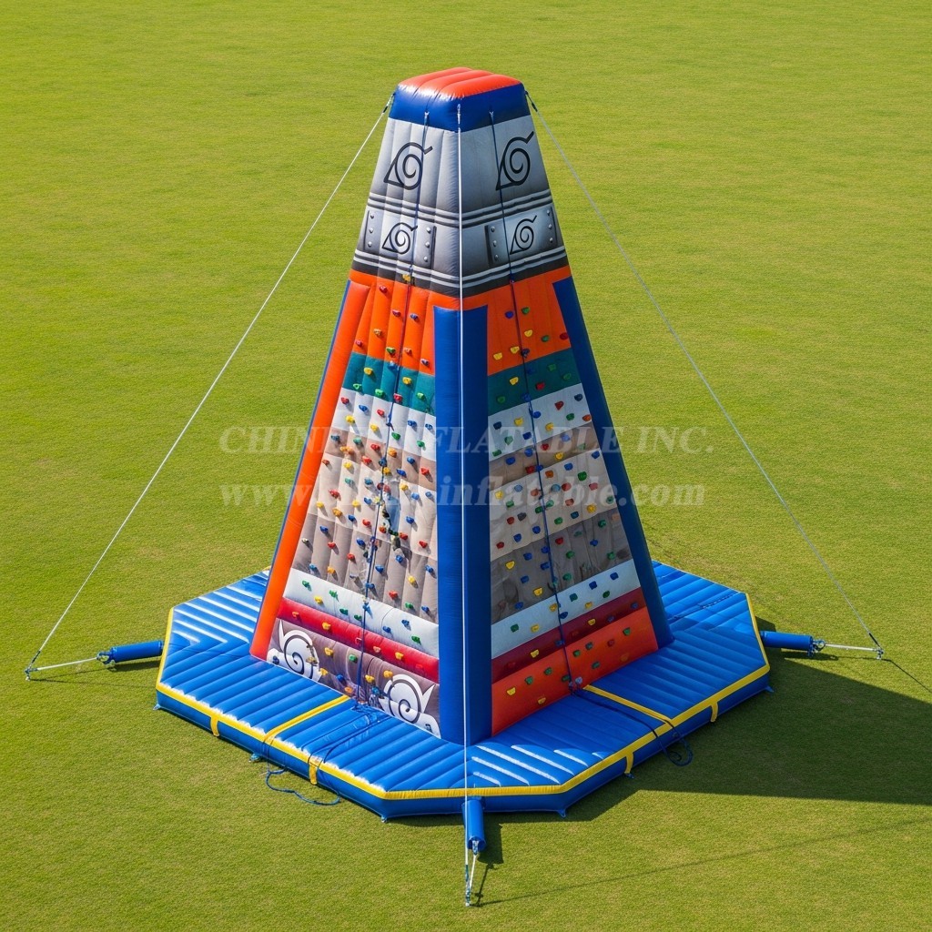 T11-4298 Naruto Theme Inflatable Climbing Wall