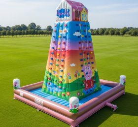 T11-4316 Peppa Pig Theme Inflatable Climbing Wall