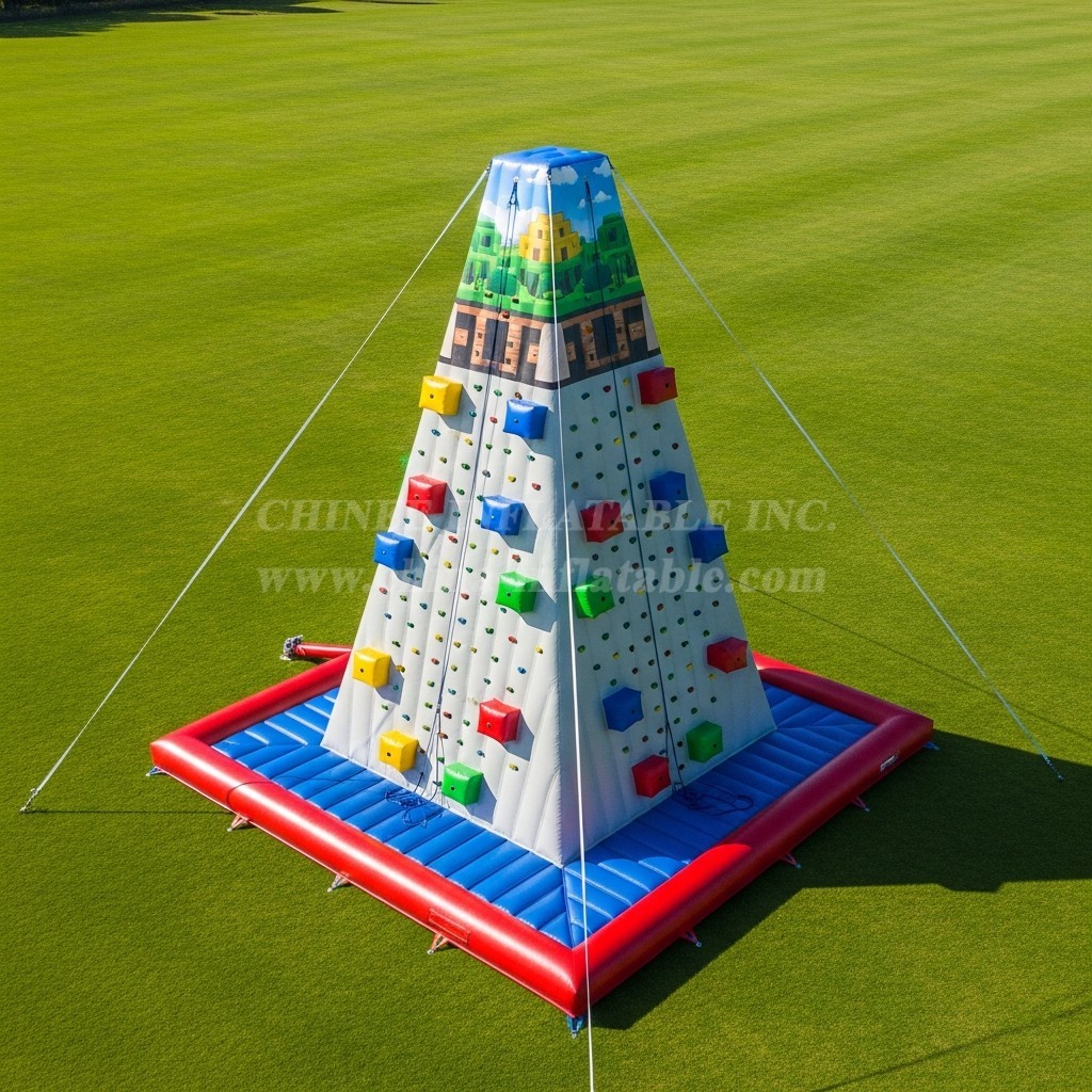 T11-4350 Roblox Theme Inflatable Climbing Wall
