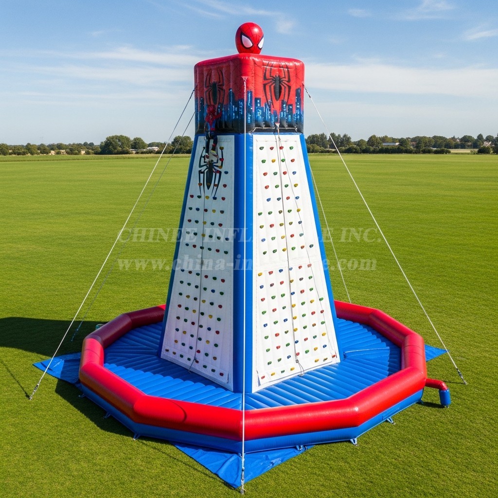 T11-4380 Spider-Man Theme Inflatable Climbing Wall