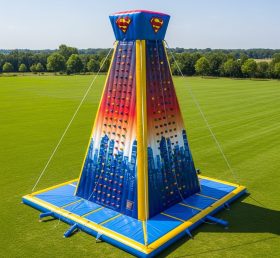 T11-4399 Superhero Theme Inflatable Climbing Wall