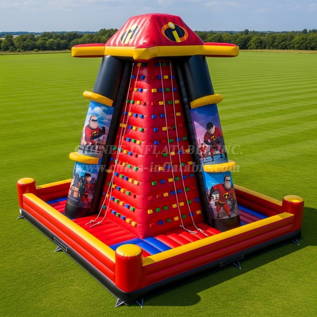 T11-4425 The Incredibles Theme Inflatable Climbing Wall