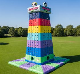T11-4433 The Powerpuff Girls Theme Inflatable Climbing Wall