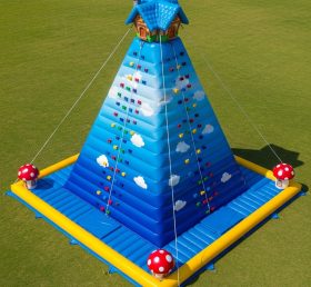 T11-4445 The Smurfs Theme Inflatable Climbing Wall