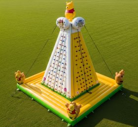 T11-4481 Winnie the Pooh Theme Inflatable Climbing Wall