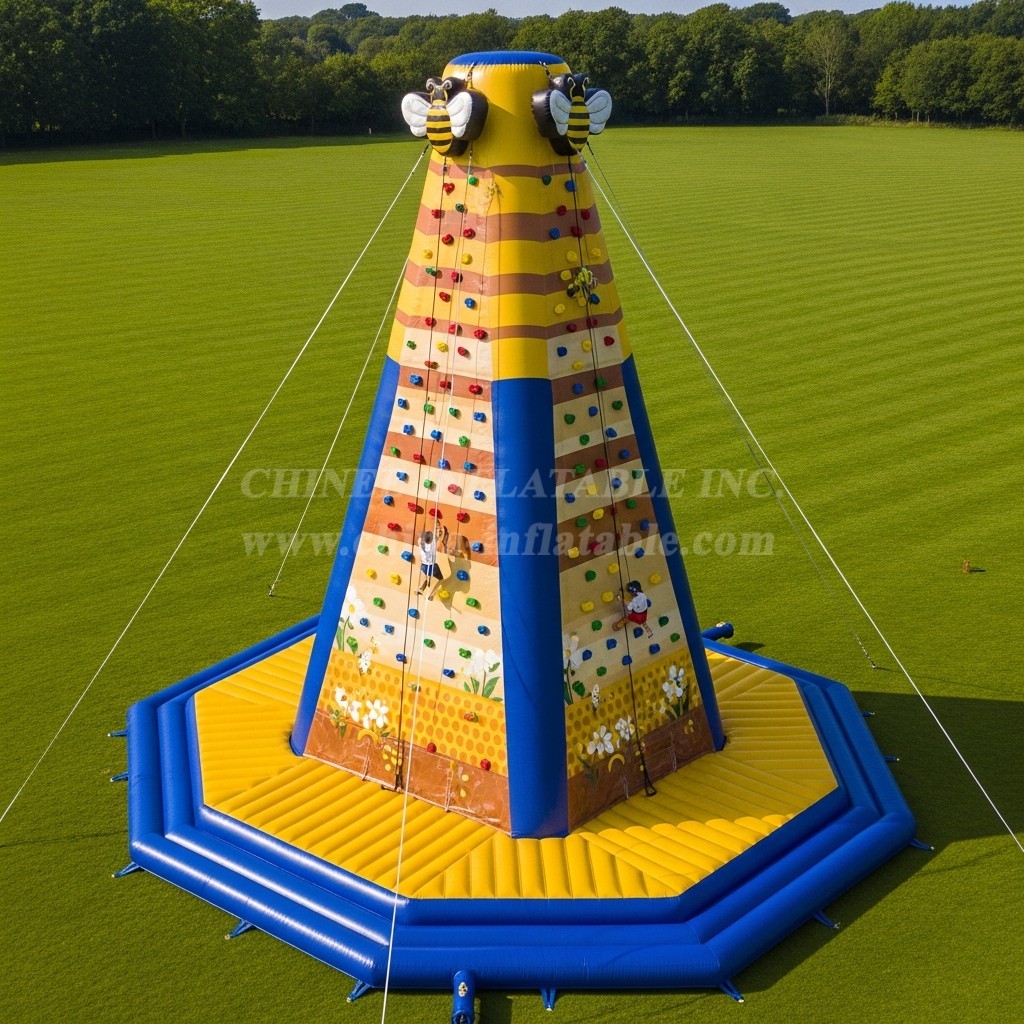 T11-4509 Bee Theme Inflatable Climbing Wall
