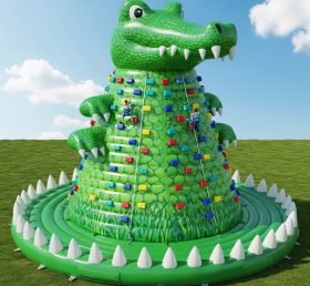T11-4558 Crocodile Theme Inflatable Climbing Wall