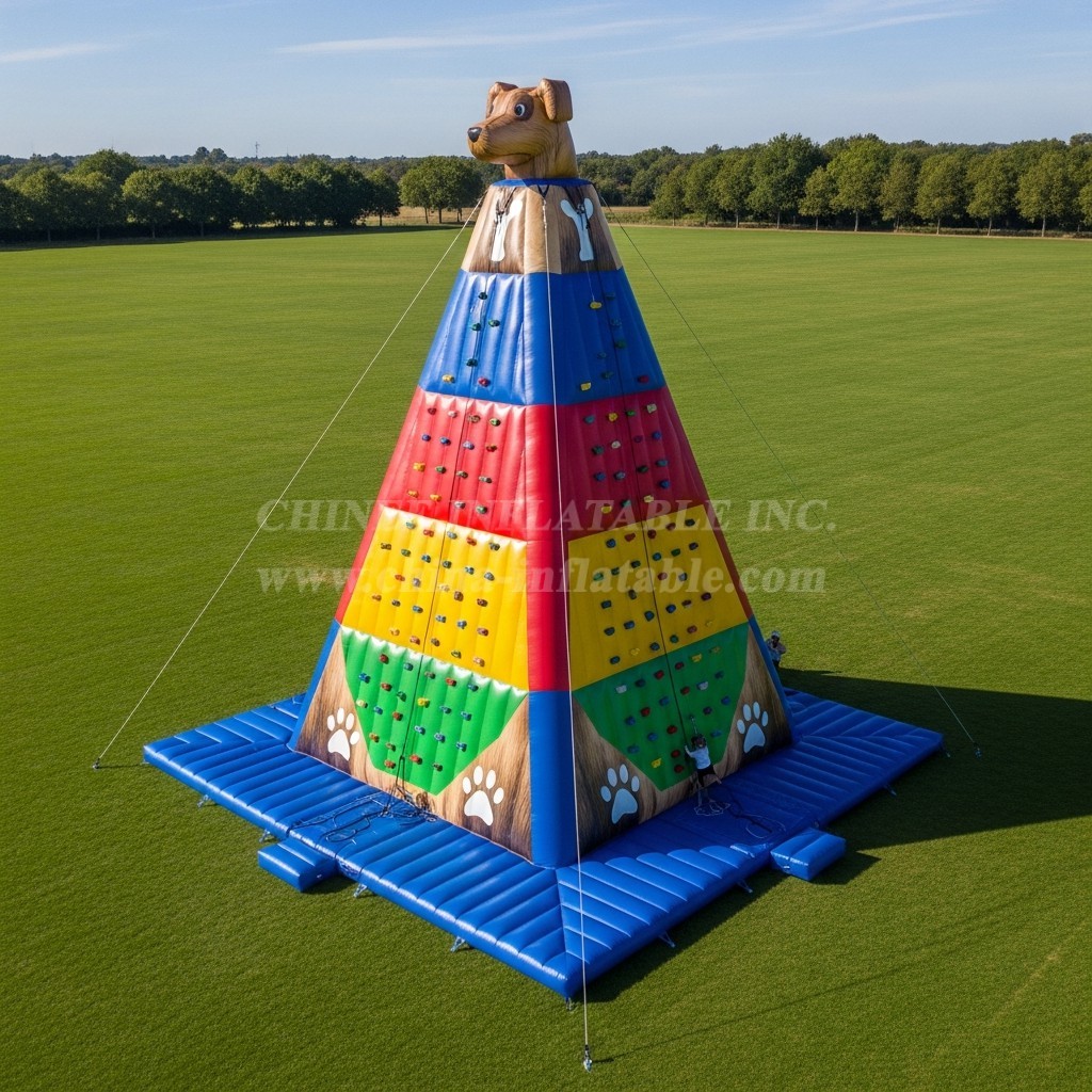 T11-4565 Dog Theme Inflatable Climbing Wall