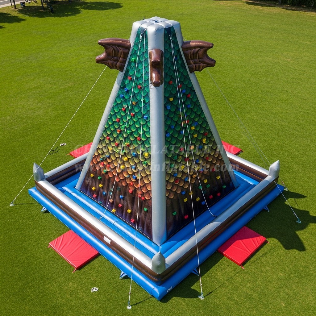 T11-4569 Dragon Theme Inflatable Climbing Wall
