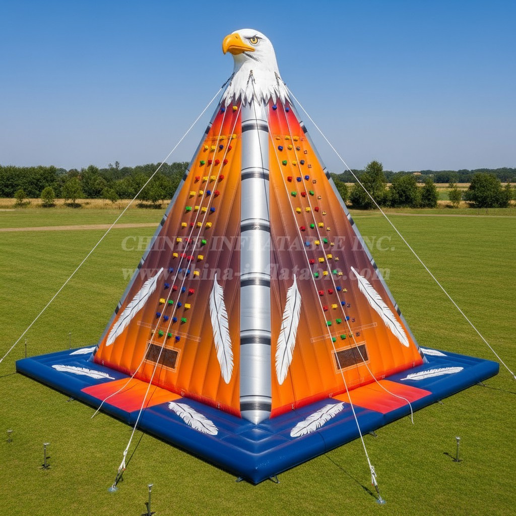 T11-4577 Eagle Theme Inflatable Climbing Wall