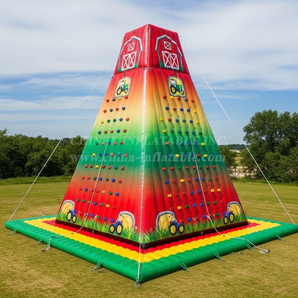 T11-4594 Farm Theme Inflatable Climbing Wall