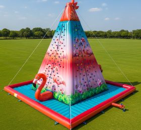 T11-4599 Flamingo Theme Inflatable Climbing Wall
