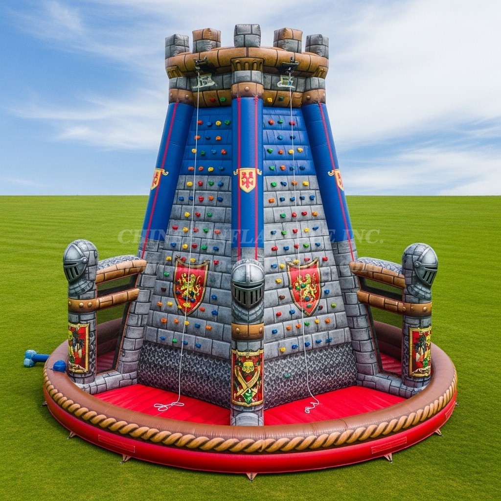T11-4622 Knight Theme Inflatable Climbing Wall