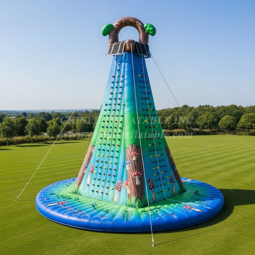 T11-4630 Magic Forest Theme Inflatable Climbing Wall