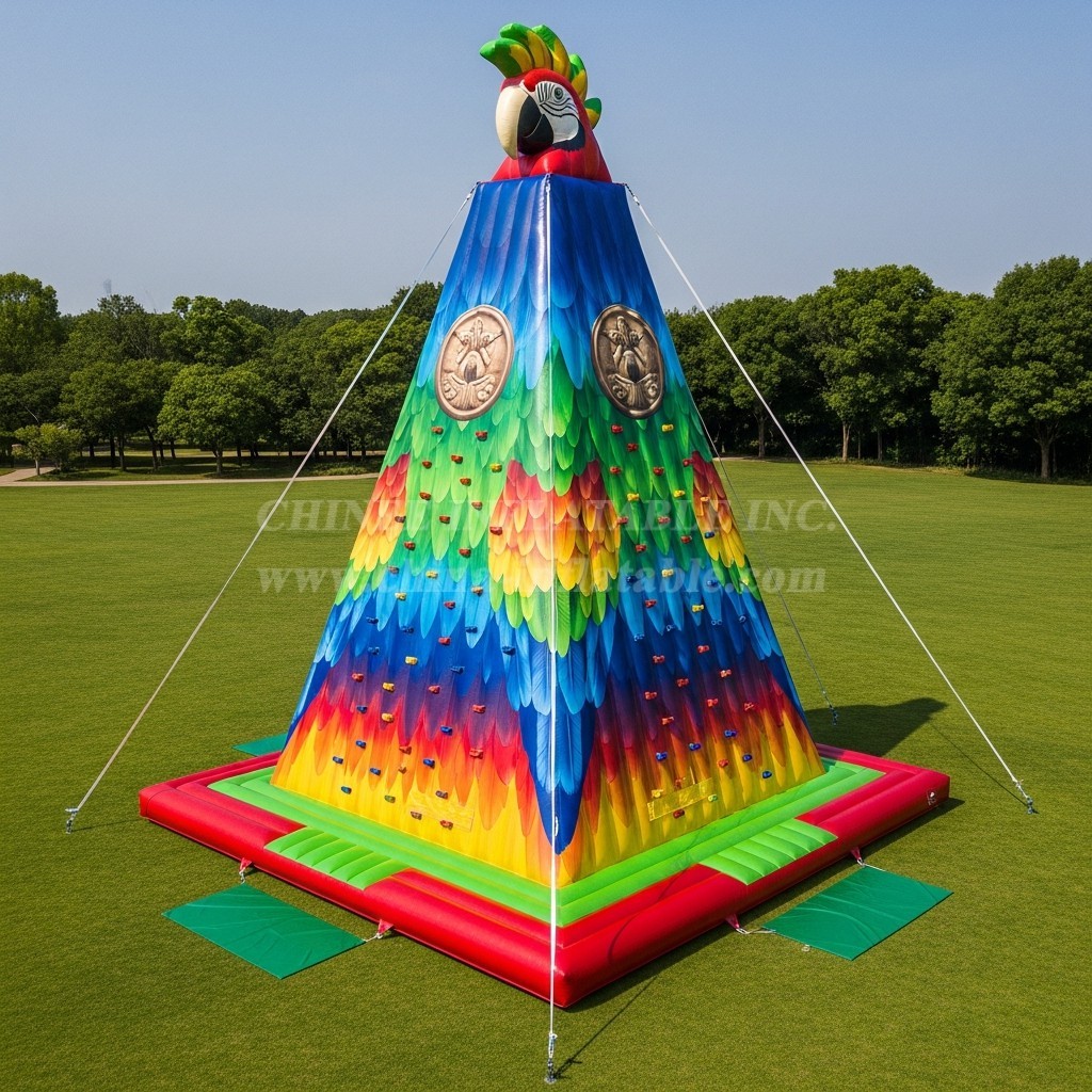 T11-4657 Parrot Theme Inflatable Climbing Wall