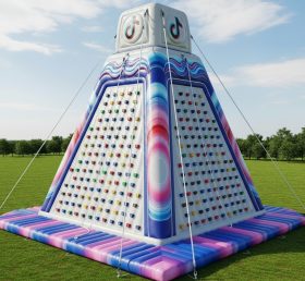 T11-4707 Tiktok Theme Inflatable Climbing Wall