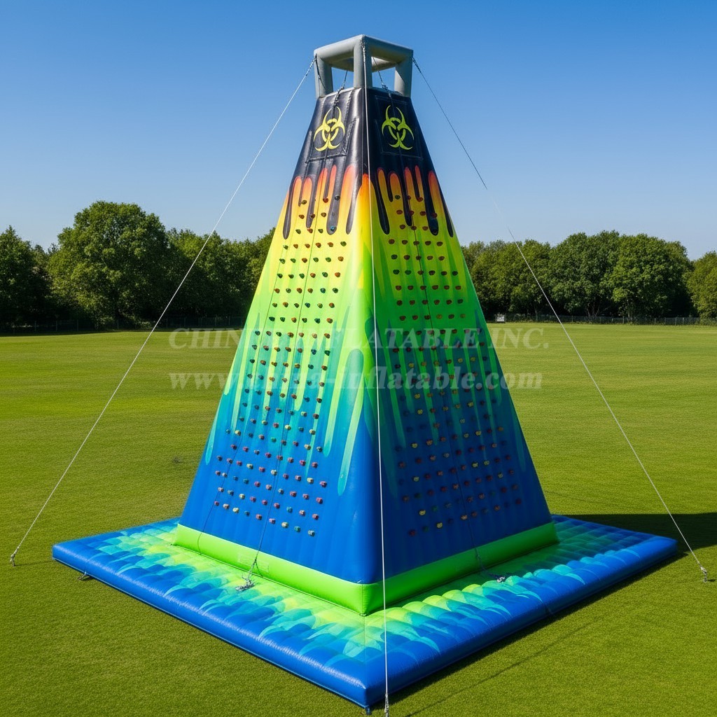 T11-4710 Toxic Theme Inflatable Climbing Wall