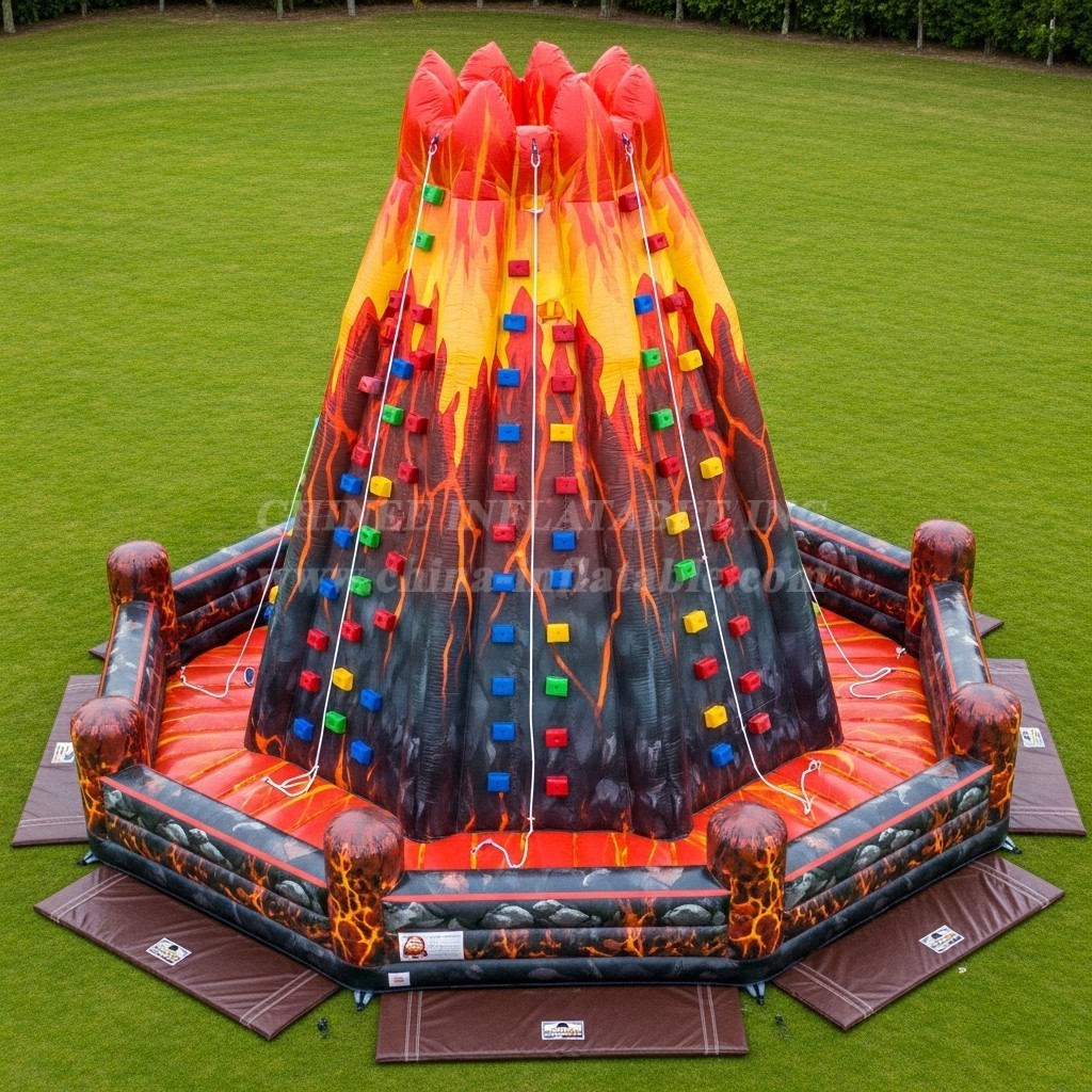 T11-4720 Volcano Theme Inflatable Climbing Wall