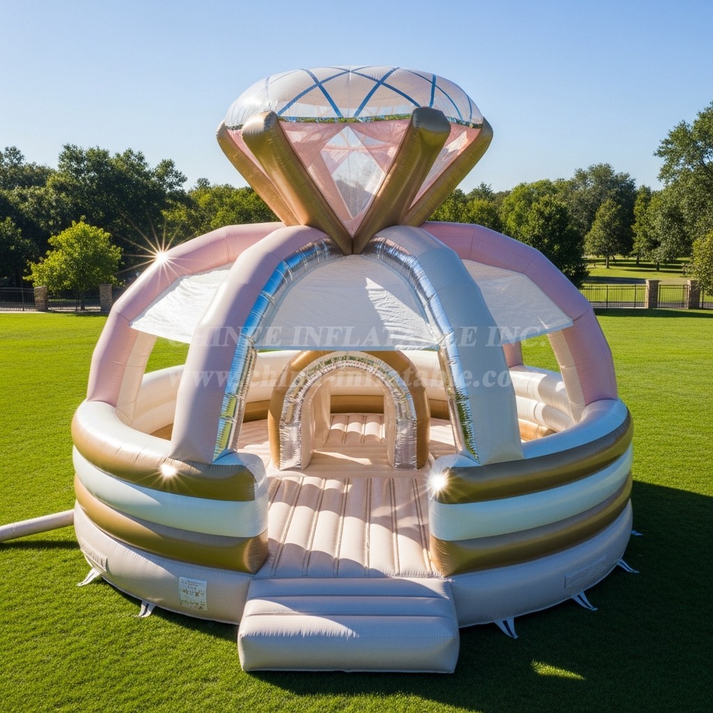 T2-8676 Weddings Theme Inflatable Bouncer