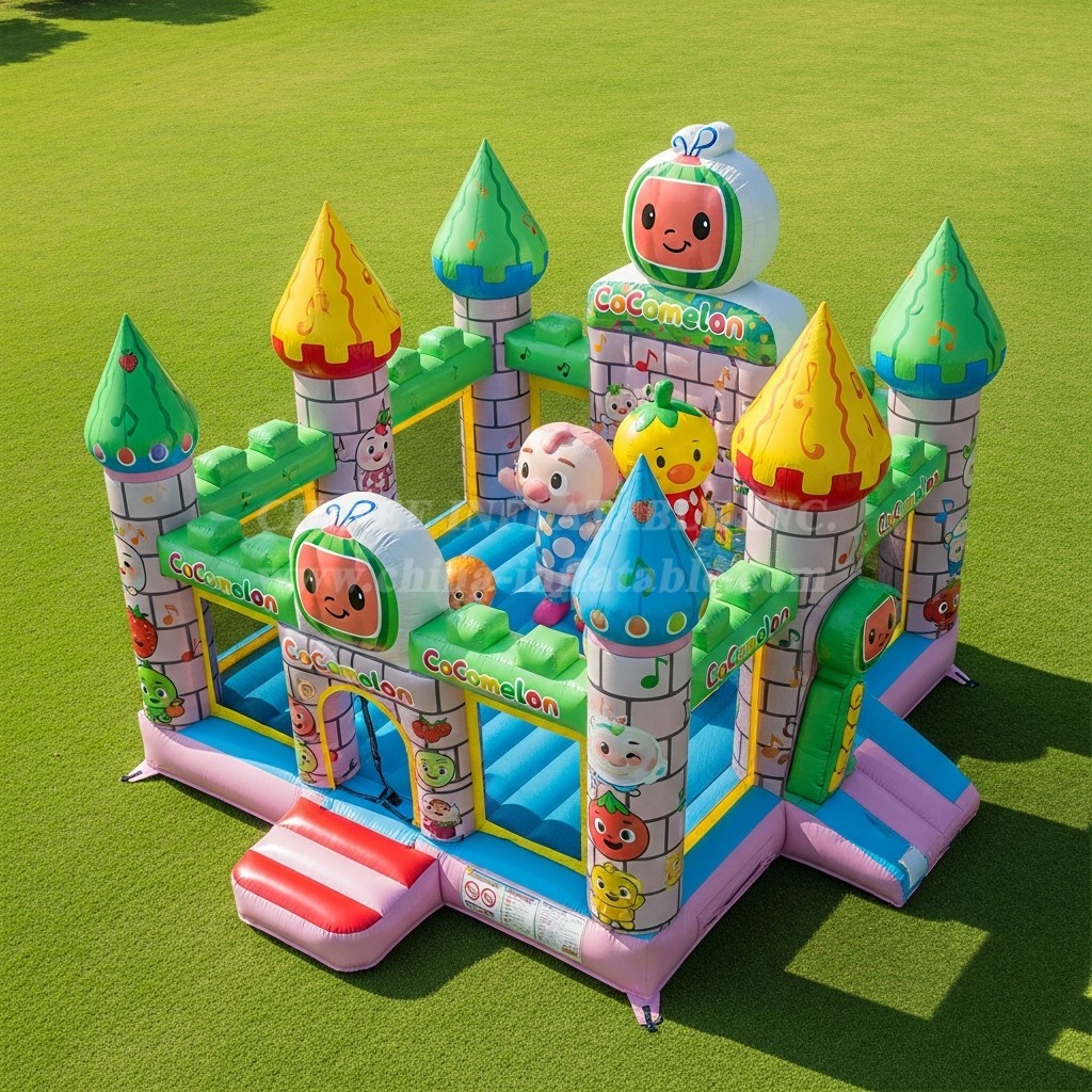 T5-2034 Cocomelon Theme Inflatable Castles