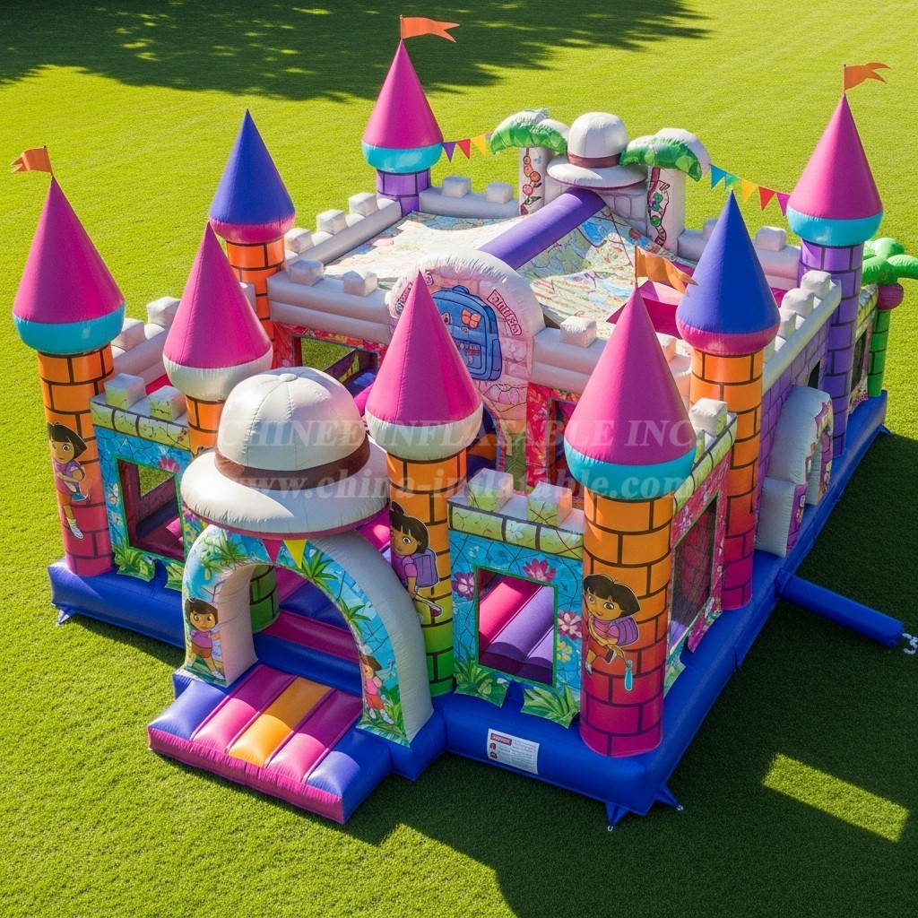 T5-2042 Dora Theme Inflatable Castles