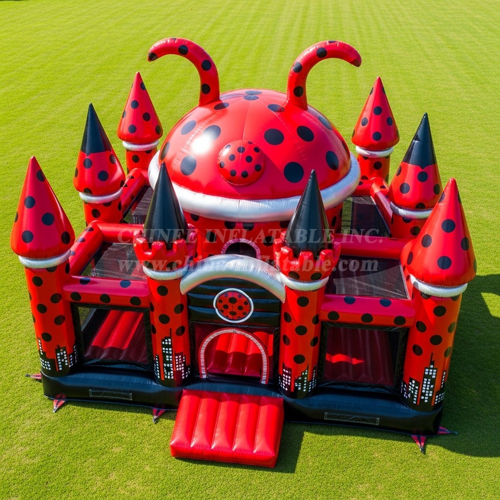 T5-2091 Miraculous Ladybug Theme Inflatable Castles