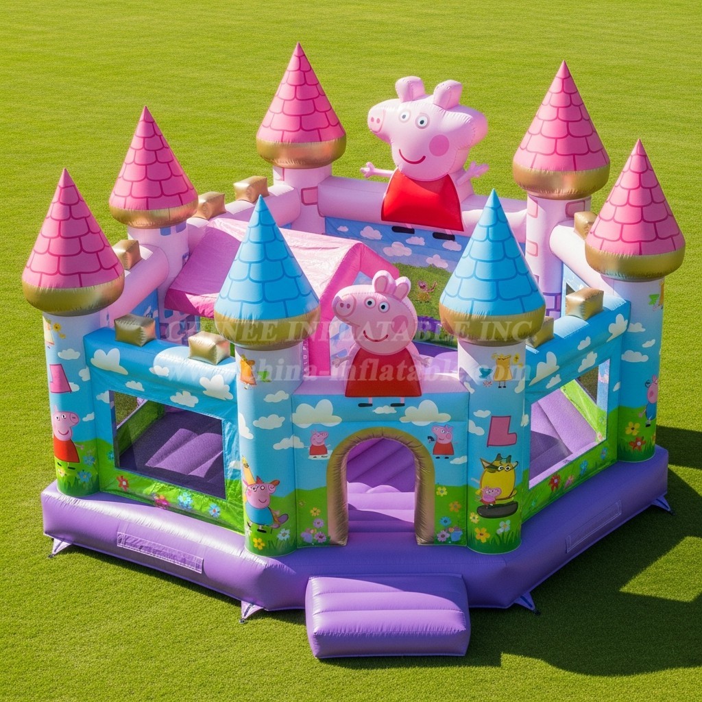 T5-2112 Peppa Pig Theme Inflatable Castles