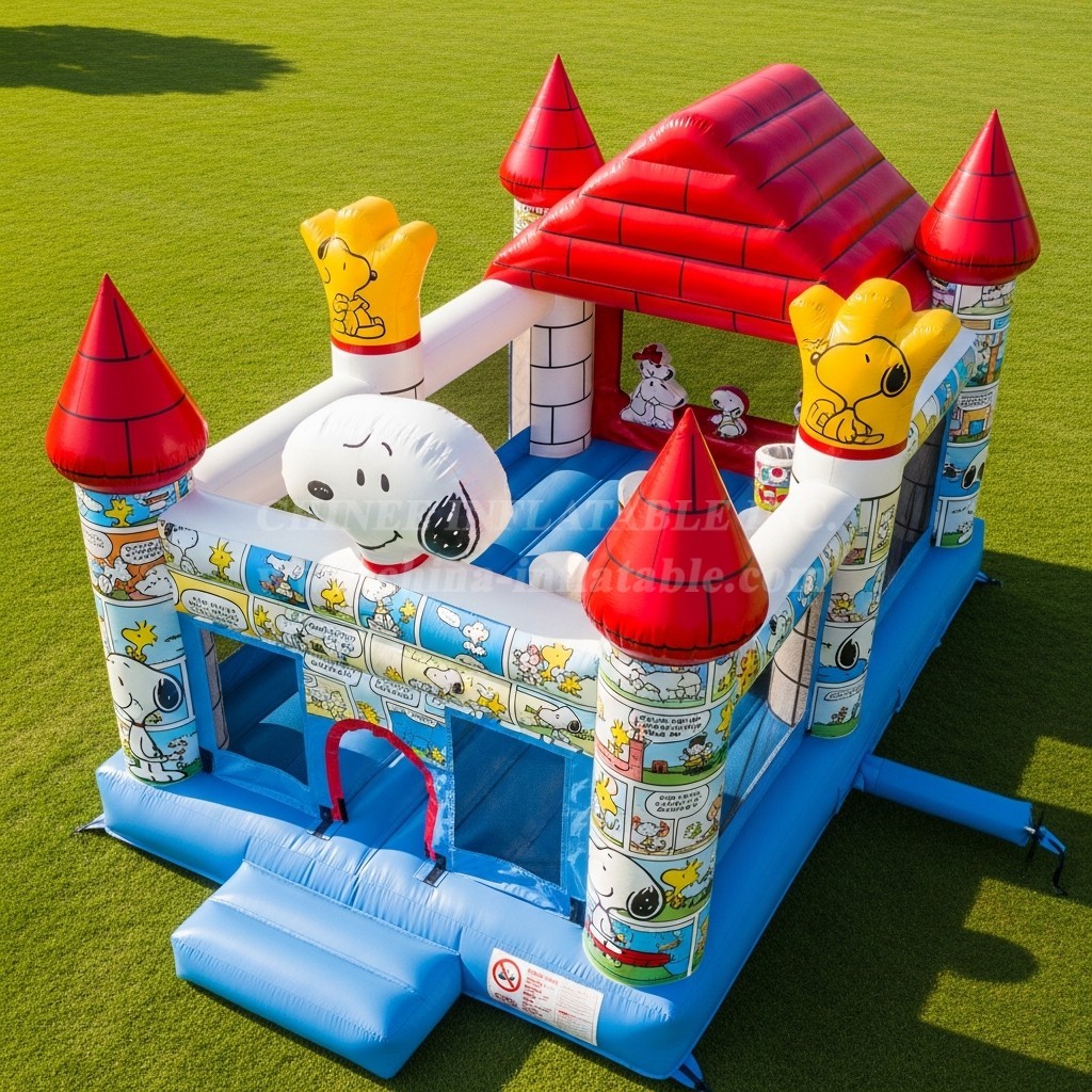 T5-2144 Snoopy Theme Inflatable Castles