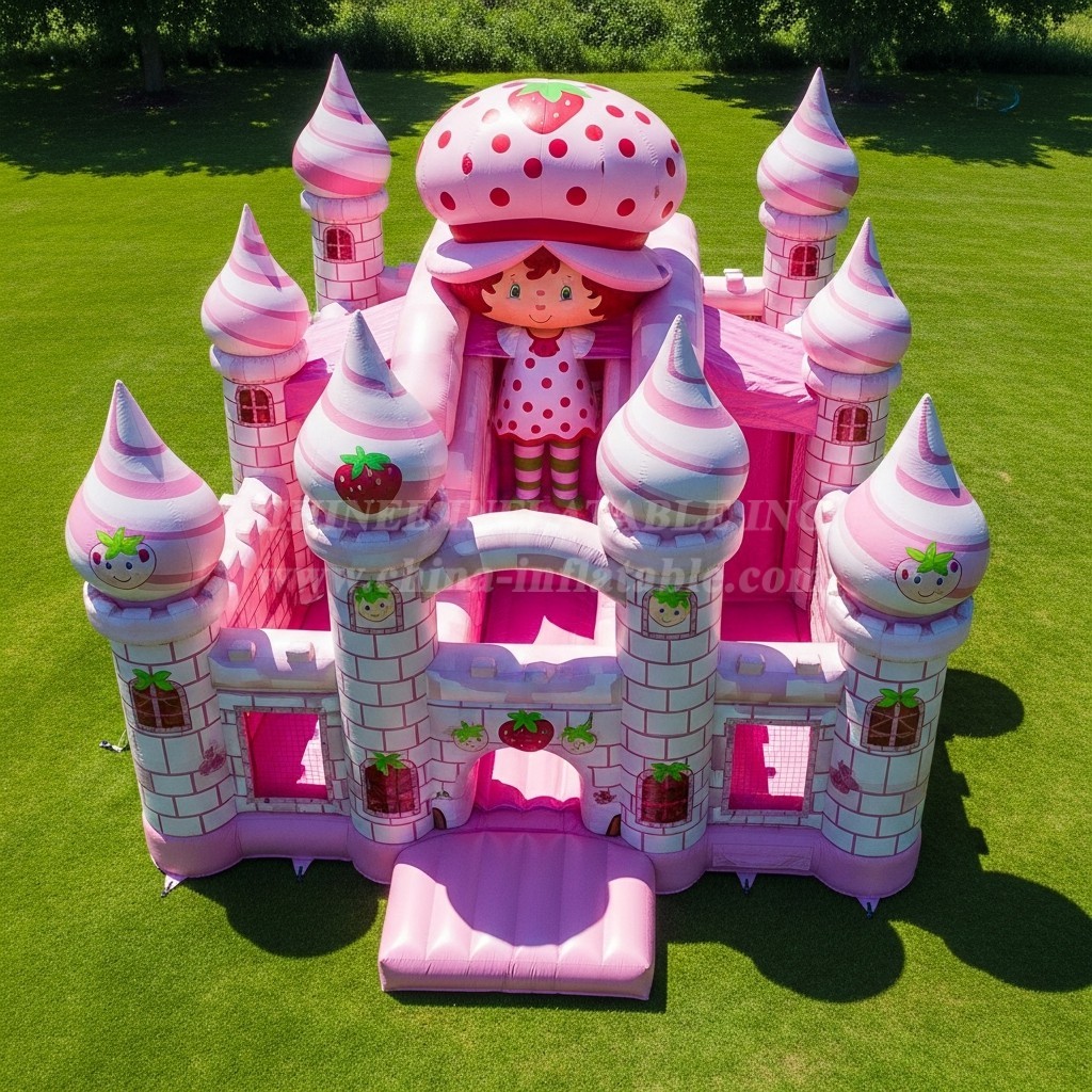 T5-2160 Strawberry Shortcake Theme Inflatable Castles