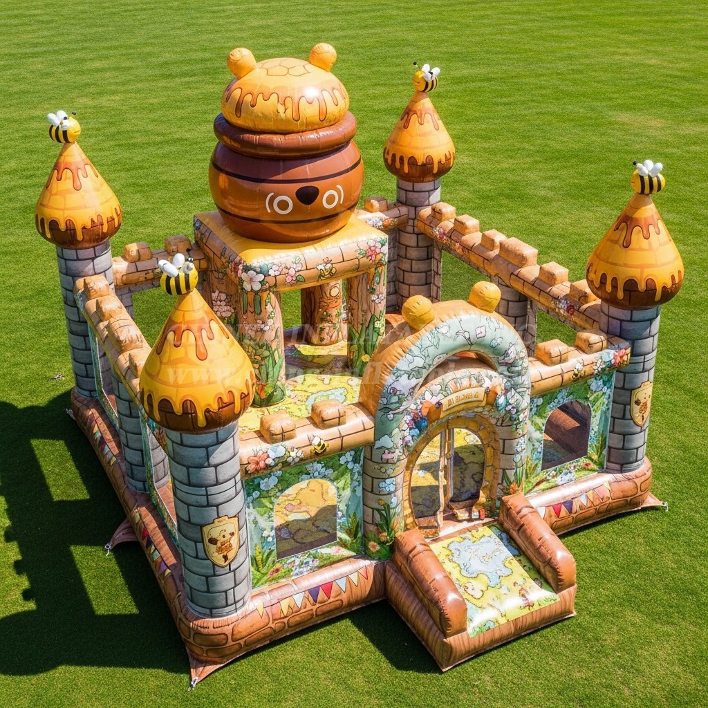 T5-2211 Winnie the Pooh Theme Inflatable Castles