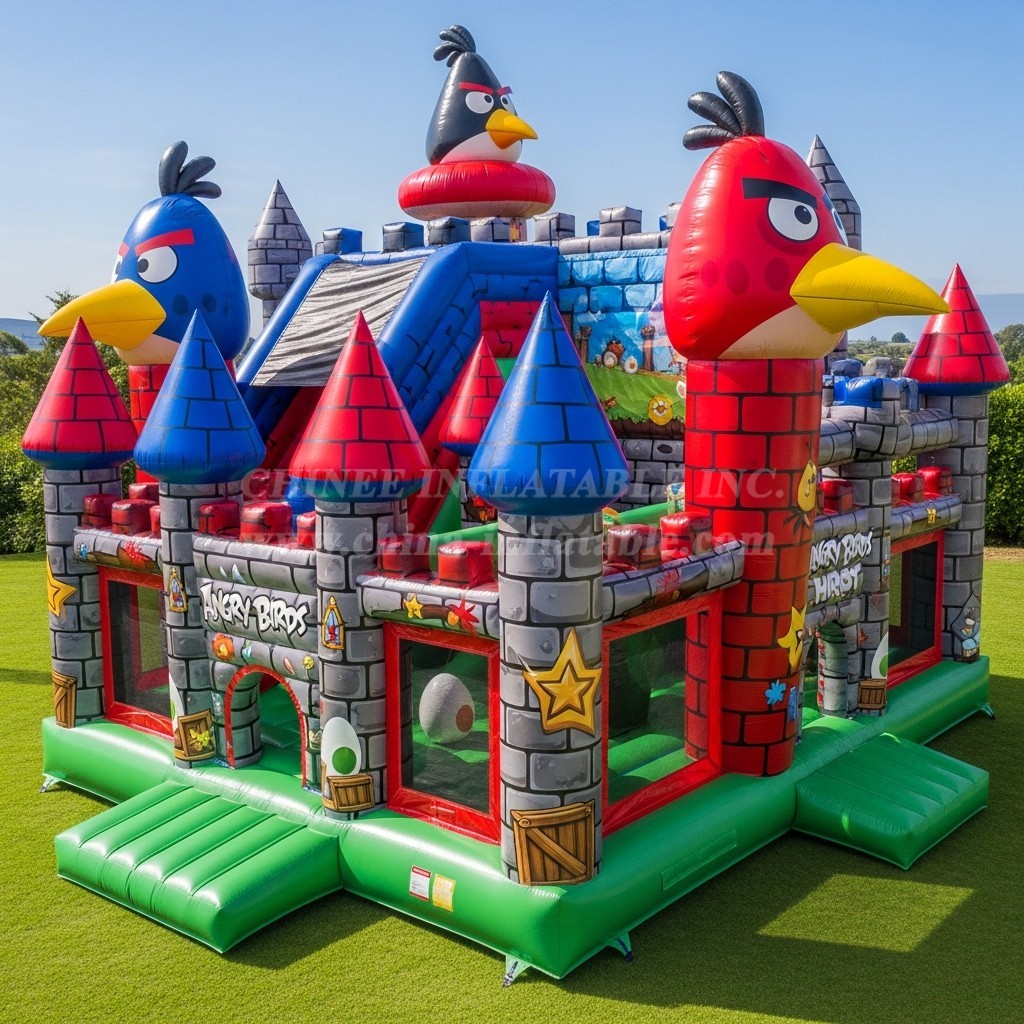 T5-2221 Angry Birds Theme Inflatable Castles