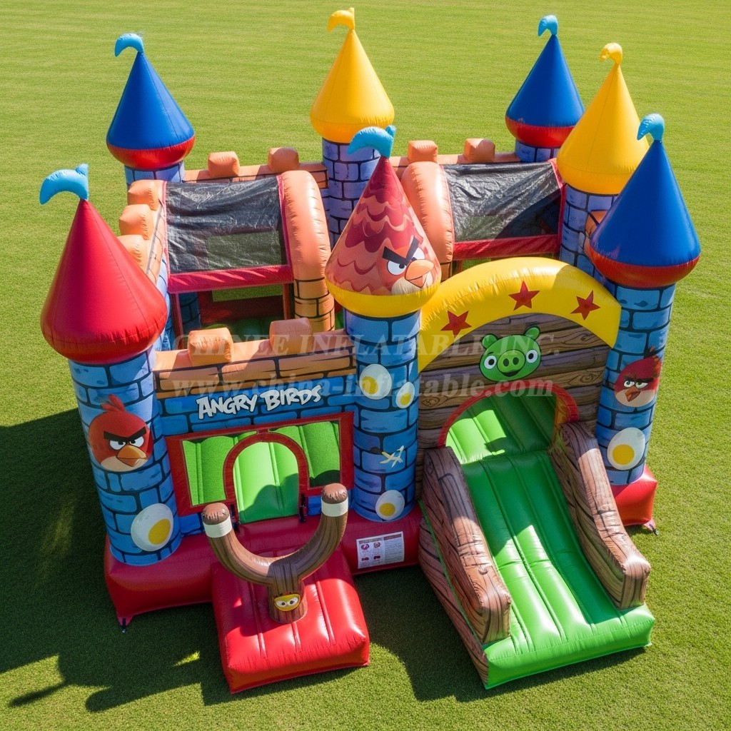 T5-2222 Angry Birds Theme Inflatable Castles