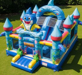 T5-2230 Baby Shark Theme Inflatable Casties