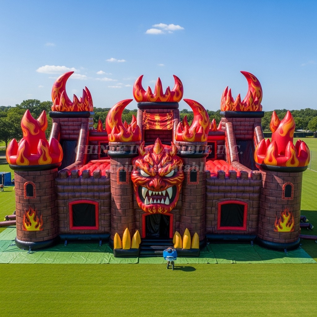 T5-2250 Blaze Monster Theme Inflatable Castles