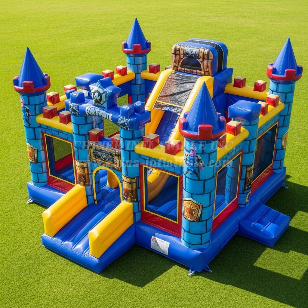T5-2304 Fortnite Theme Inflatable Castles