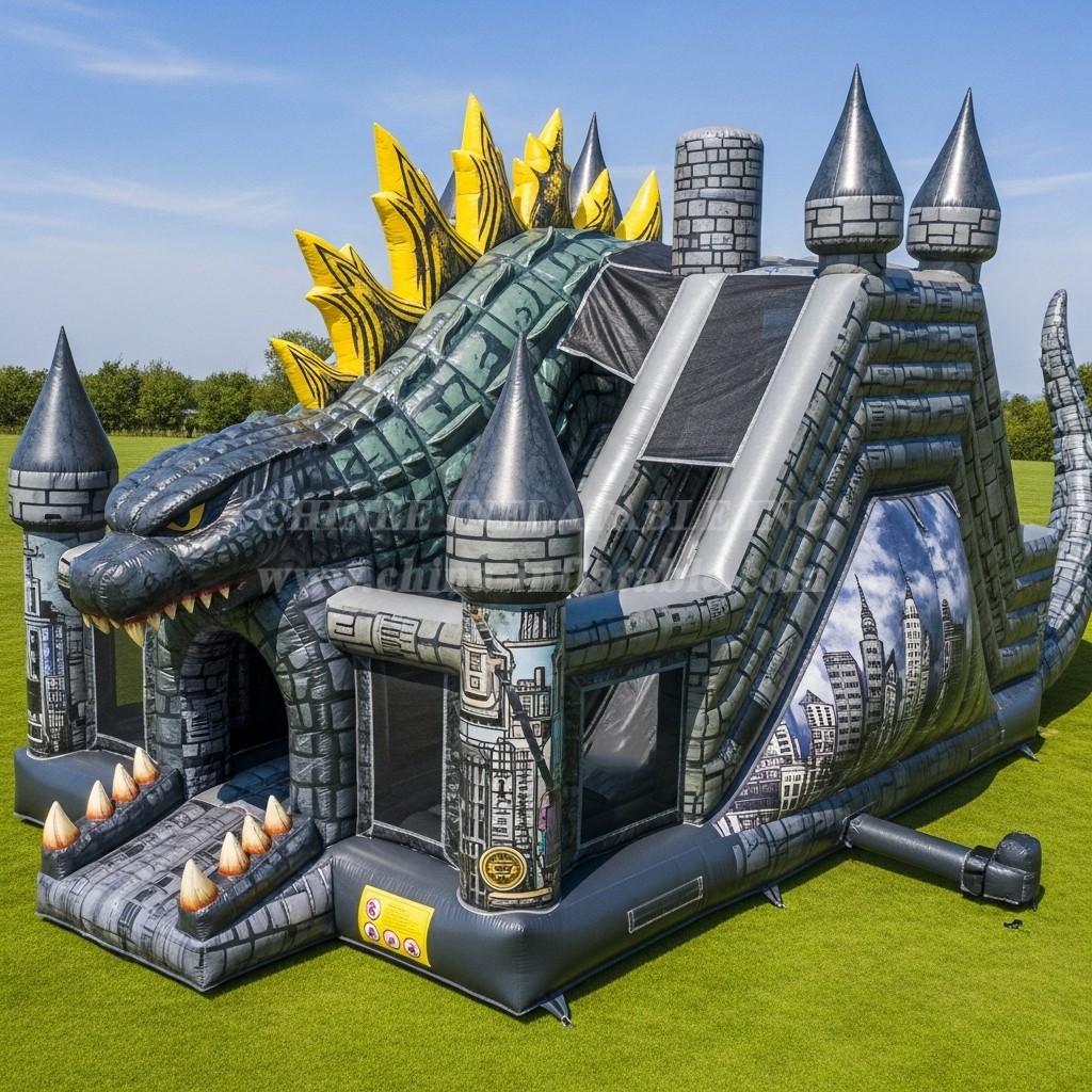 T5-2316 Godzilla Theme Inflatable Castles