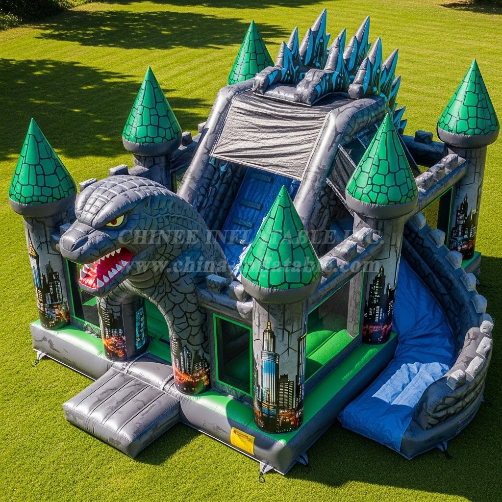 T5-2317 Godzilla Theme Inflatable Castles