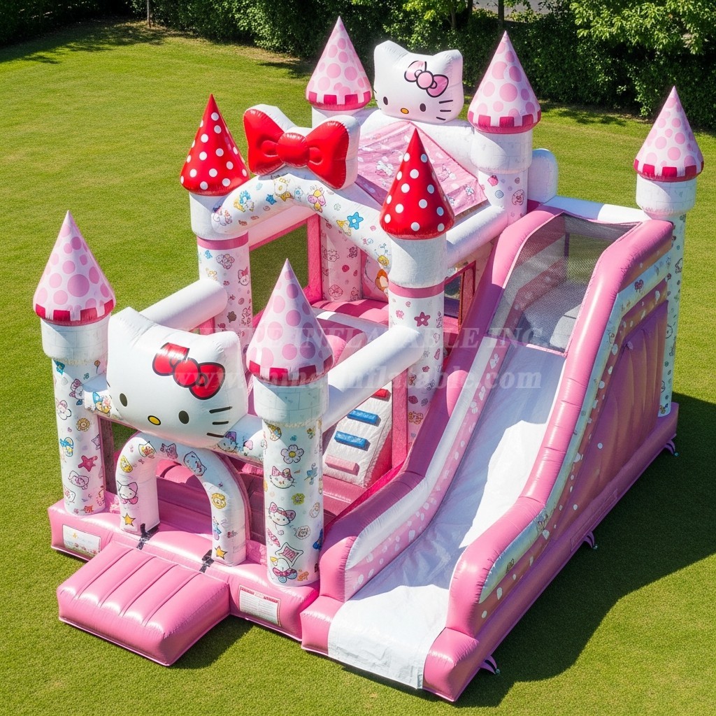 T5-2321 Hello Kitty Theme Inflatable Castles