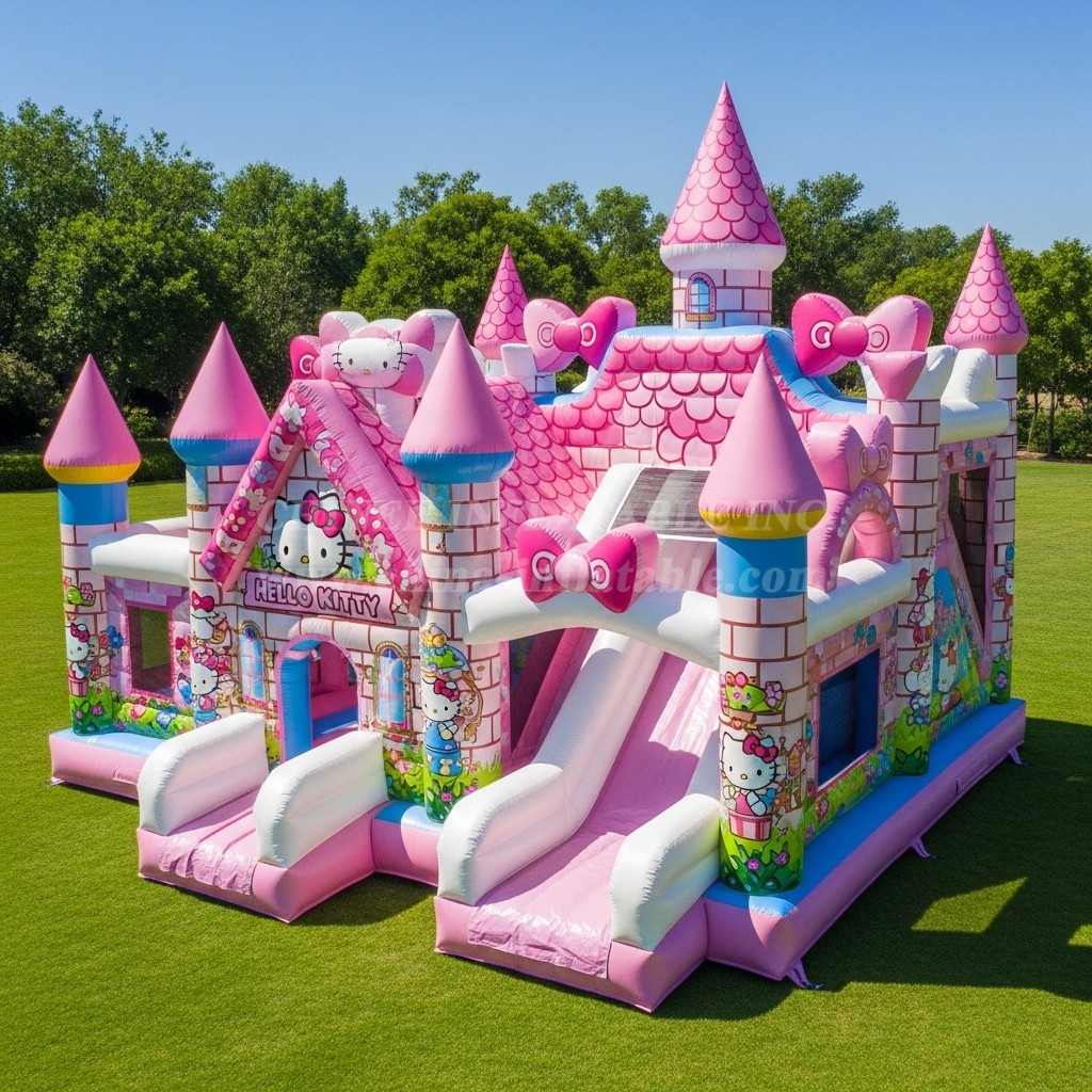 T5-2323 Hello Kitty Theme Inflatable Castles