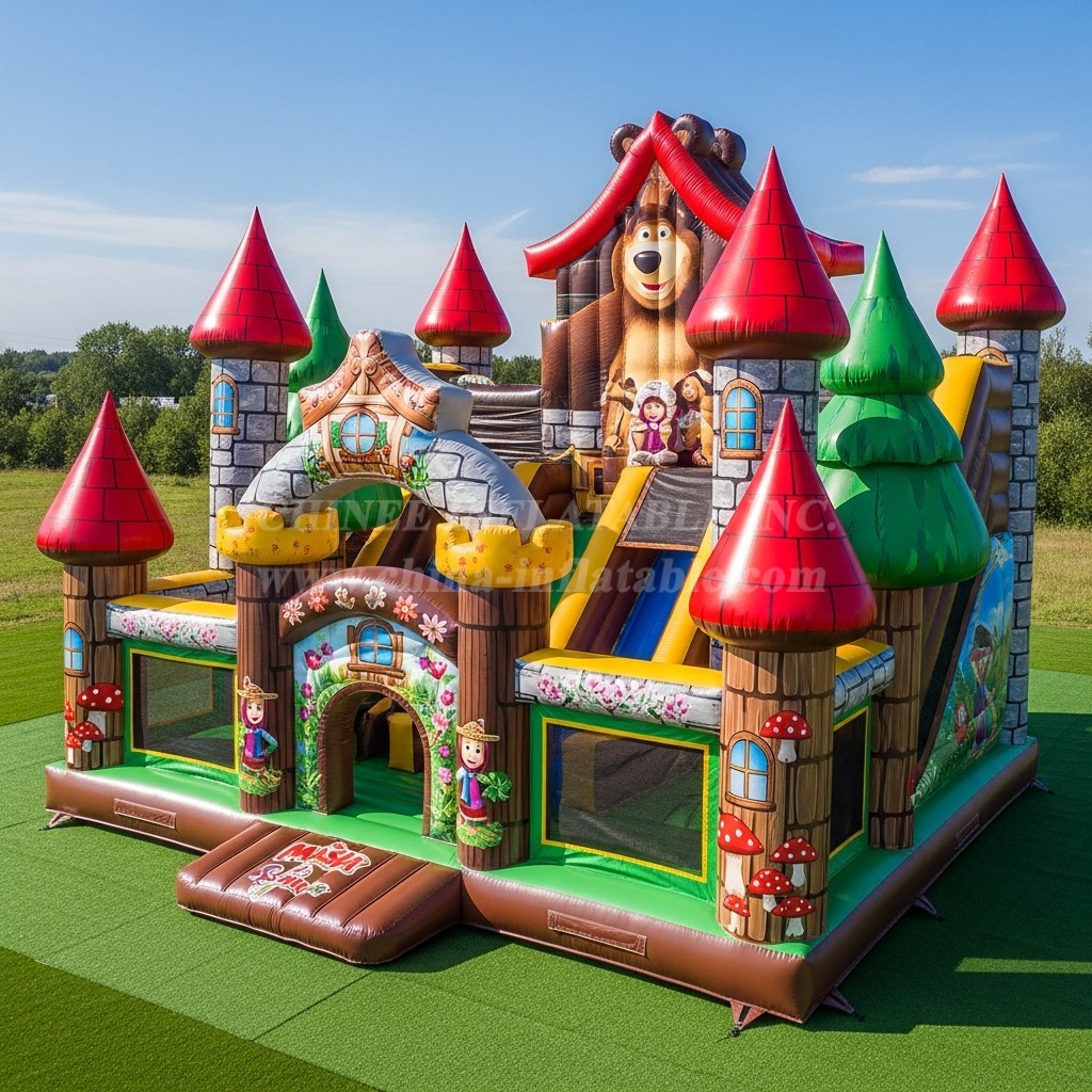 T5-2351 Masha and the Bear Theme Inflatable Castles
