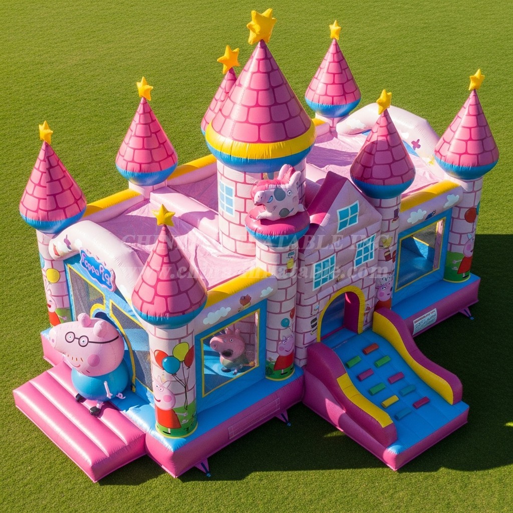 T5-2403 Peppa Pig Theme Inflatable Castles